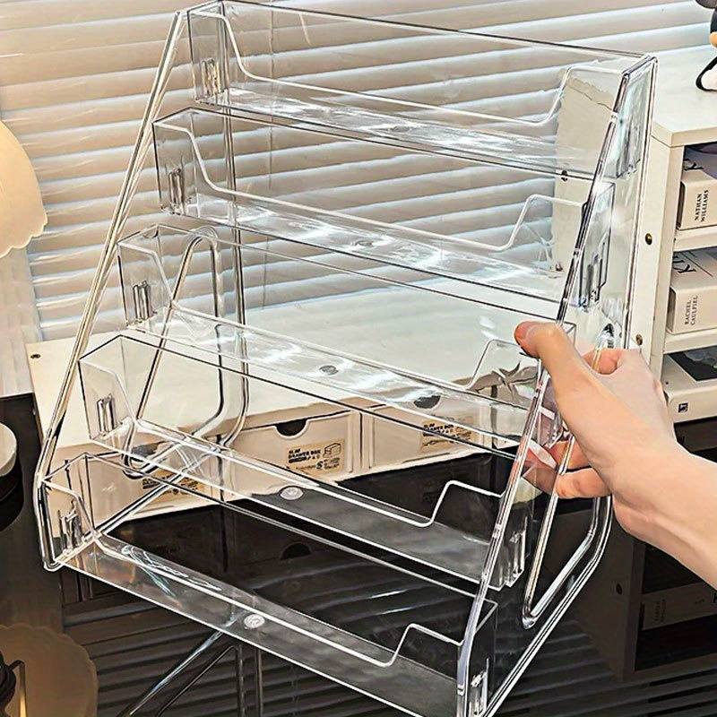 Bookshelf 5 Tier - 3/5 Katmanlı Akrilik Kitaplık, Kartpostallar, Anime
