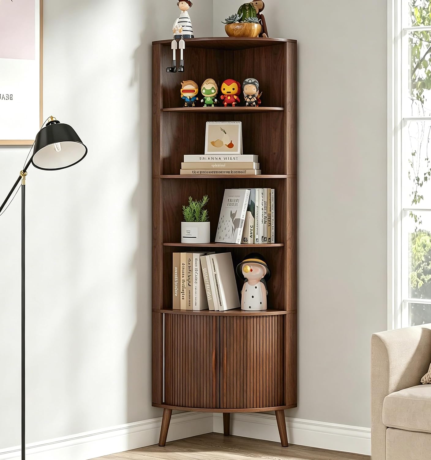 5 Katlı Köşe Rafı, 66,73'' Yük - Bookshelf 5 Tier incelemesi ve fiyatı