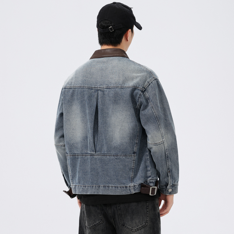 Standı Deri Yaka Denim Ceket E - Coat Rack Standing incelemesi ve fiyatı