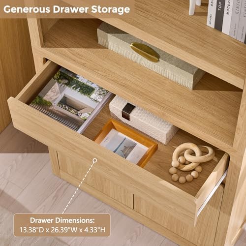 72 inç Yüksekliğinde Kapaklı M - Bookshelf 5 Tier incelemesi ve fiyatı