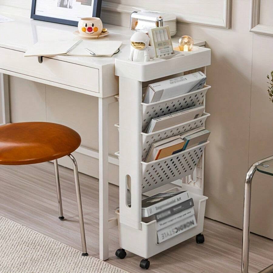 Delikli Raflı 5 Katlı Tekerlek - Bookshelf 5 Tier incelemesi ve fiyatı