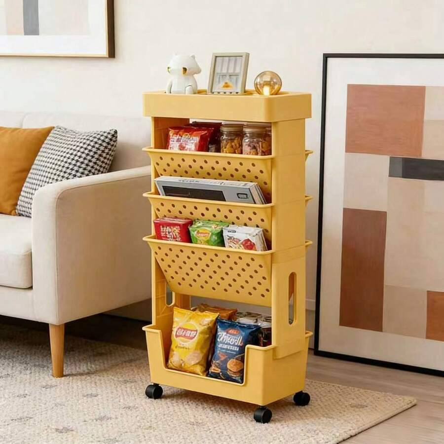 Delikli Raflı 5 Katlı Tekerlek - Bookshelf 5 Tier incelemesi ve fiyatı