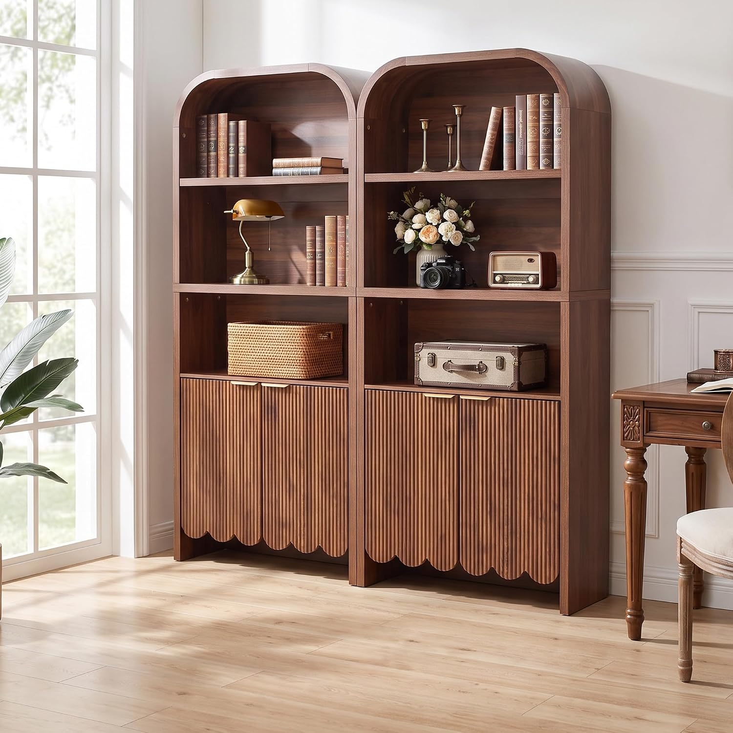71 inç Yüksekliğinde Kavisli K - Bookshelf 5 Tier incelemesi ve fiyatı