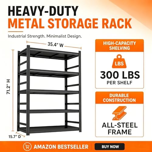 5 Katlı Metal Kitaplık, Düşmey - Bookshelf 5 Tier incelemesi ve fiyatı