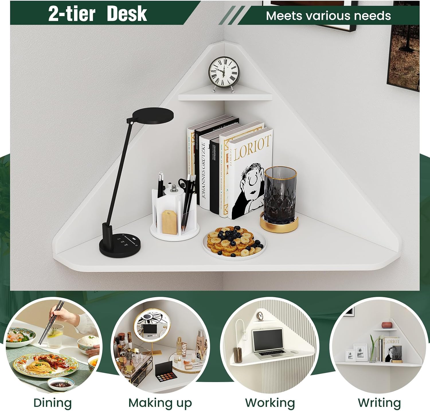 Yüzer Köşe Masası, Duvara Mont - Office Furniture For Small Spaces incelemesi ve fiyatı