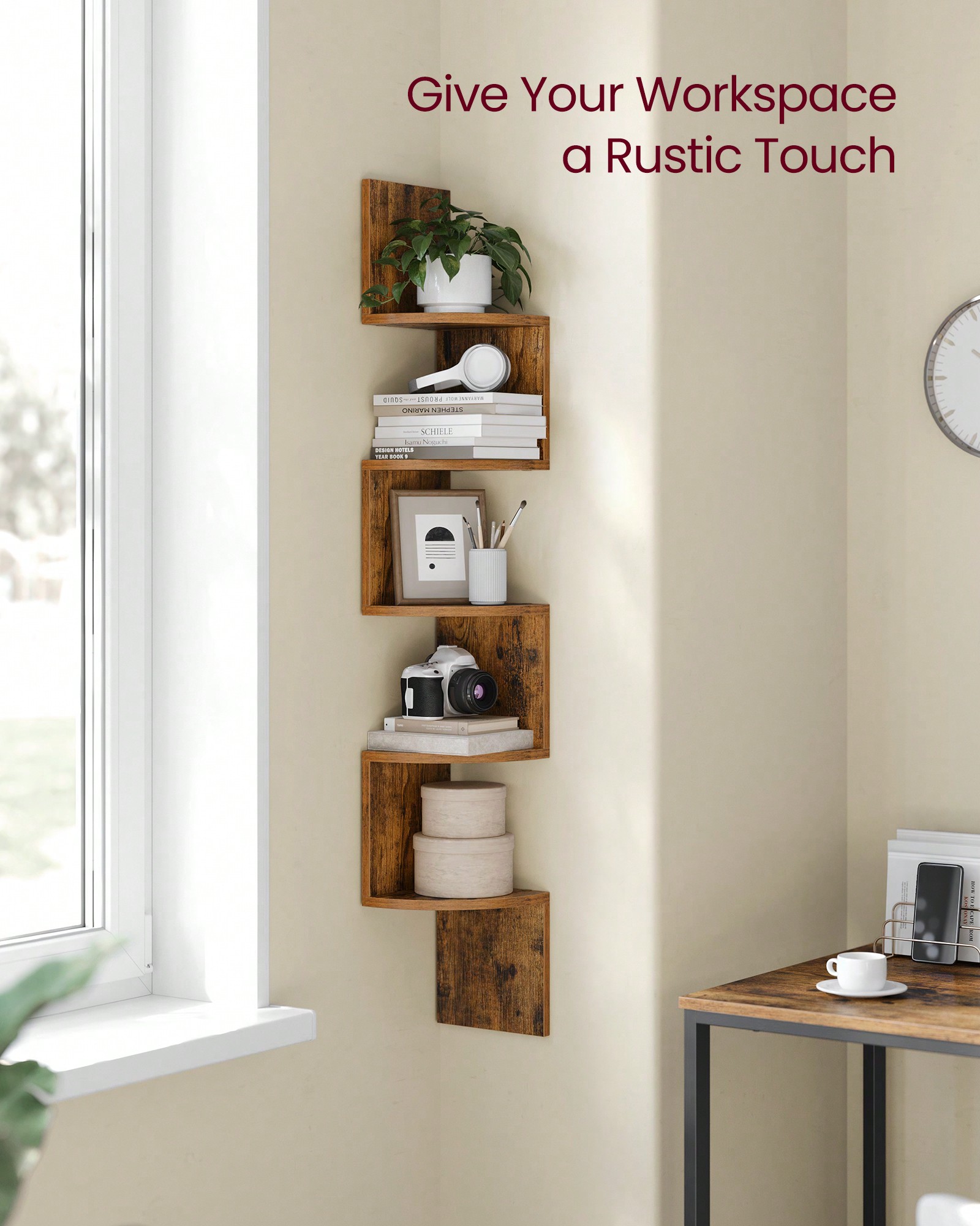 Köşe Tipi Yüzer Raf 5 Katlı, D - Bookshelf 5 Tier incelemesi ve fiyatı