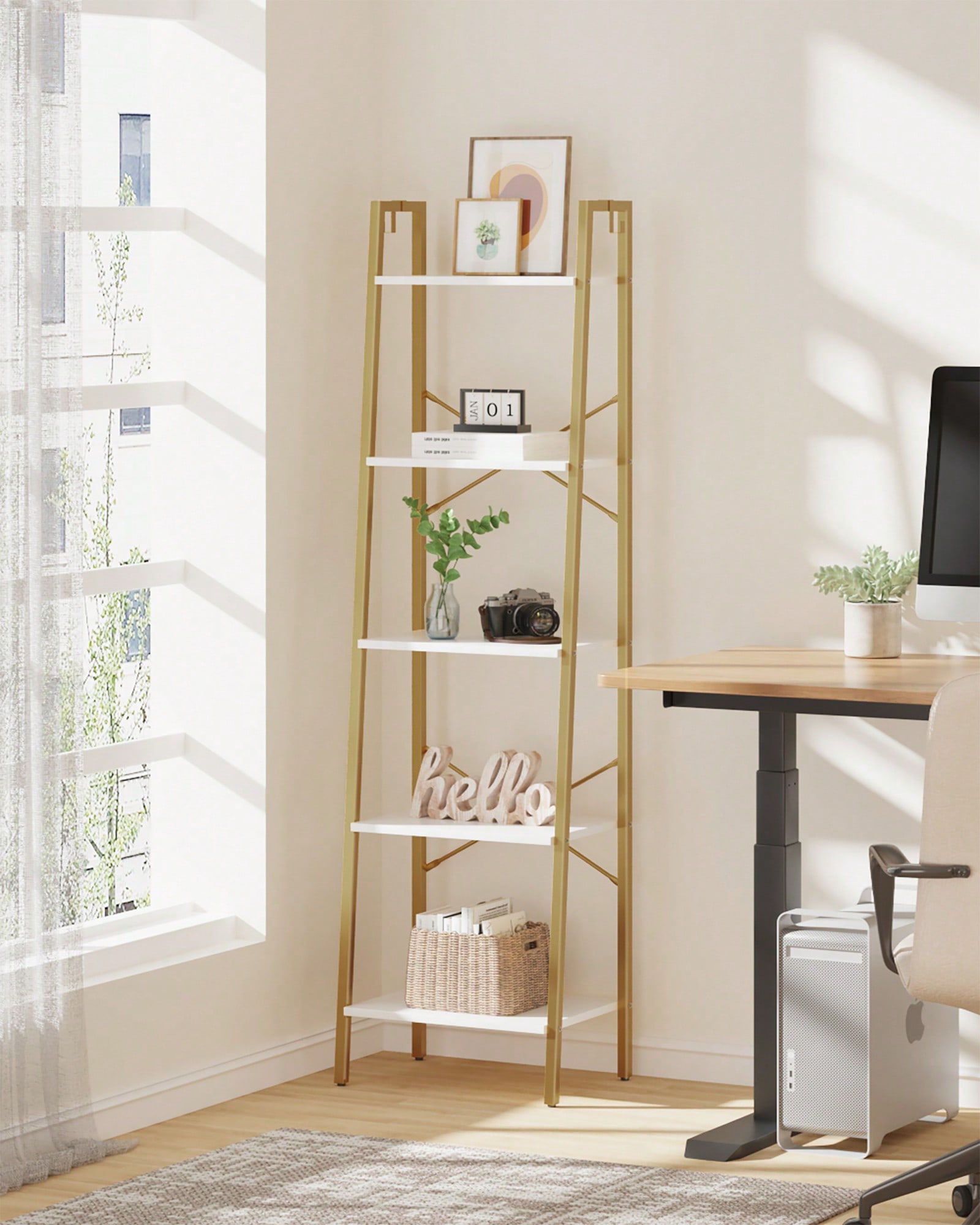 5 Katlı Merdiven Rafı Modern G - Bookshelf 5 Tier incelemesi ve fiyatı