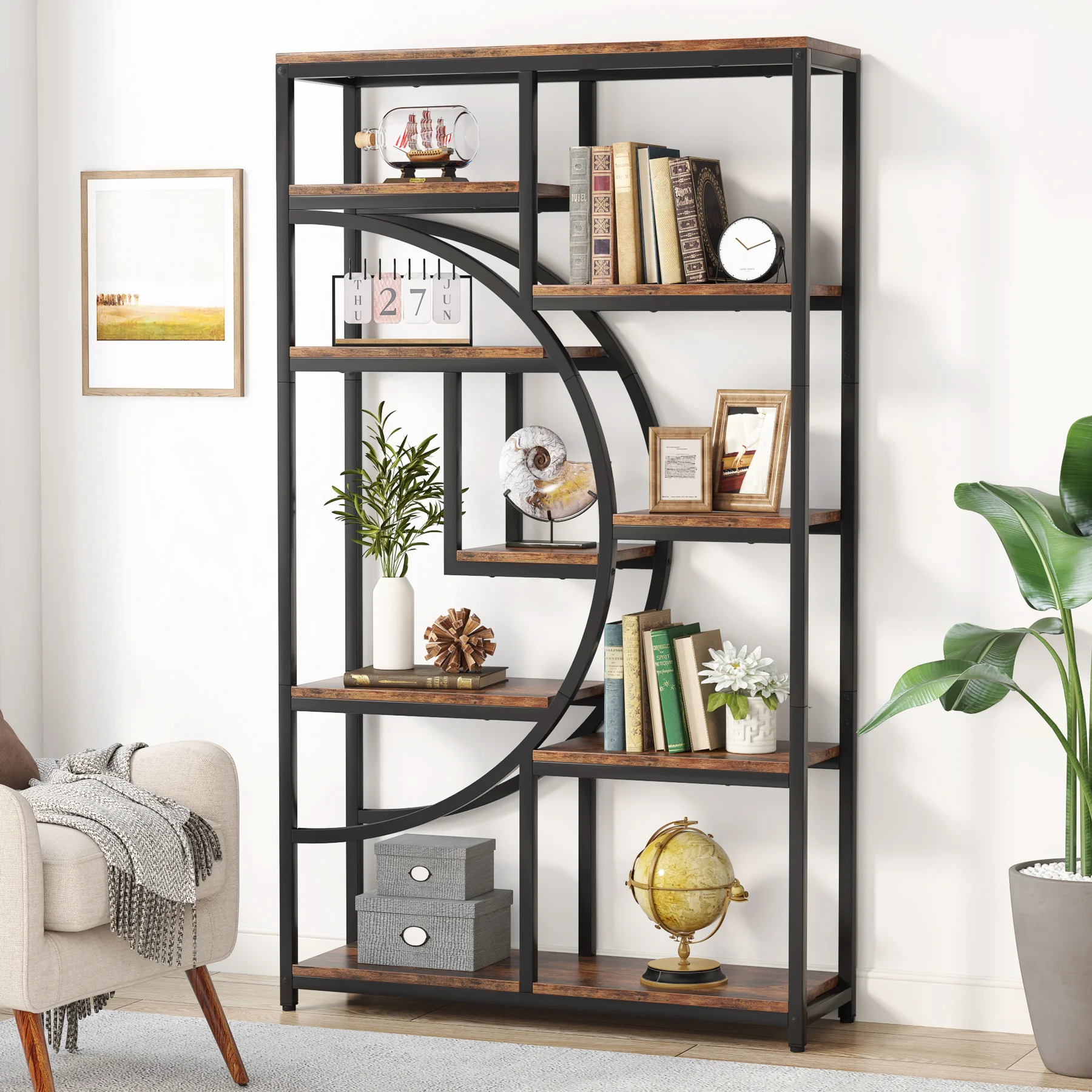 Tribesigns kitaplık endüstriye - Bookshelf 5 Tier incelemesi ve fiyatı